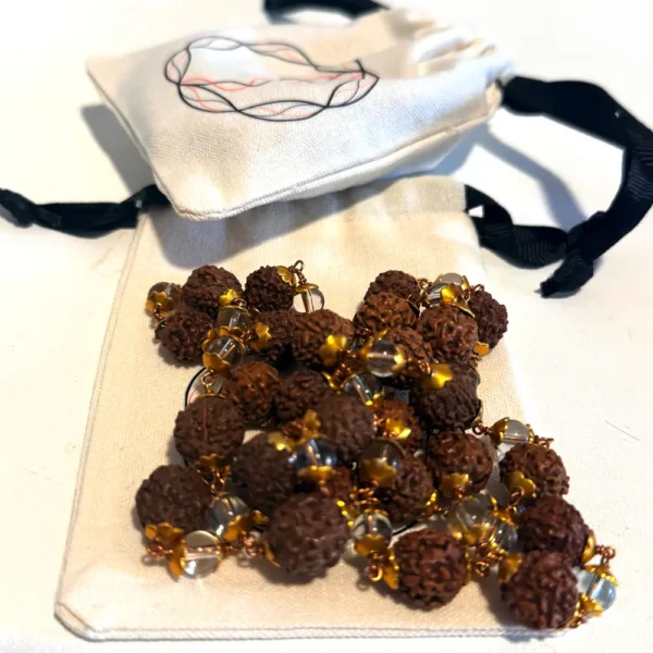 Shiva Prana – Mala de Rudraksha con cristal