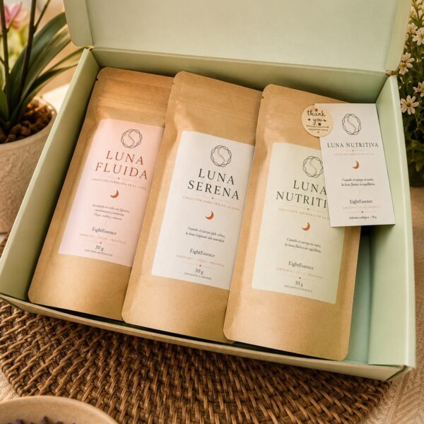 : Pack Colección Sabiduría de la Luna con Luna Serena, Luna Fluida y Luna Nutritiva de EightEssence