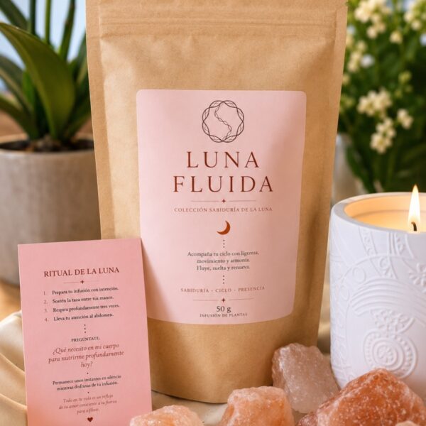 Luna Fluida, infusion ecológica para acompañar el ciclo femenino de Eightessence